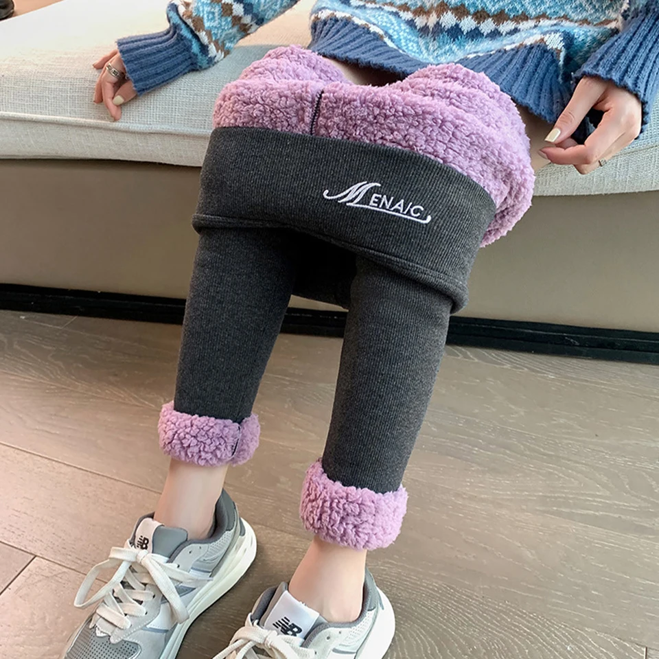Plus Size Winter Leggings Thermal Thicken Tights Warm Leggings Fleece Lined Pants Skinny Long Johns Thermos Pantyhose For Women