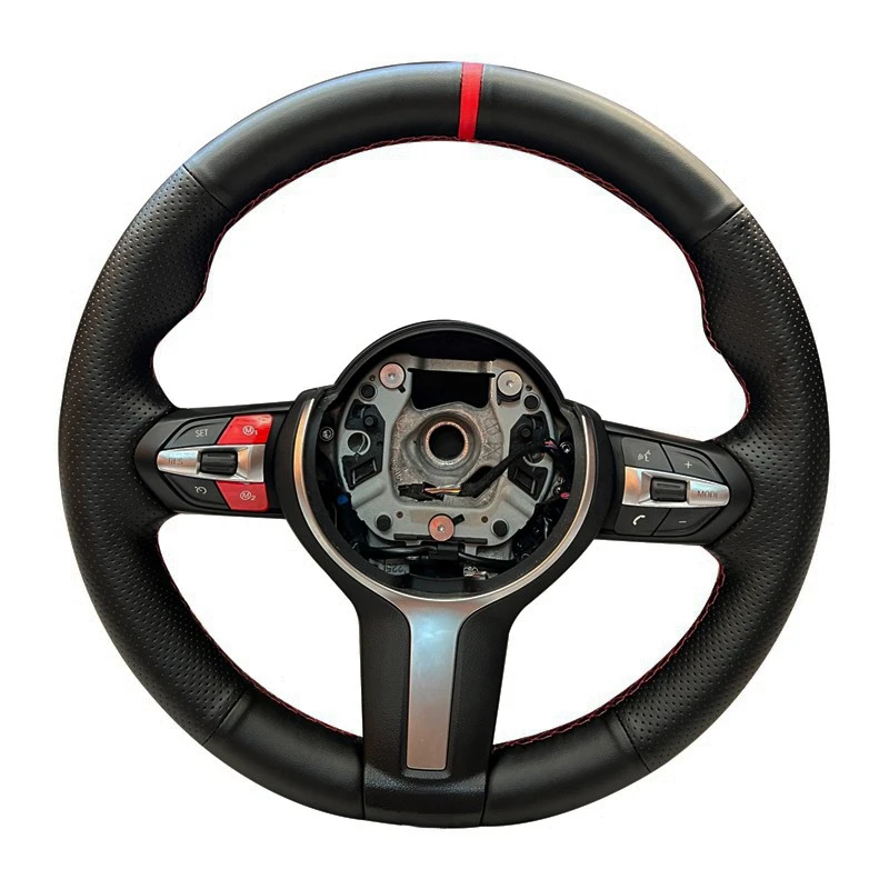 Car Steering Wheel Cover Braid PU Leather For BMW F87 M2 F80 M3 F82 M4 M5 F10 F11 F12 F13 M6 F85 X5 M F86 X6 F33 F30 M Sport