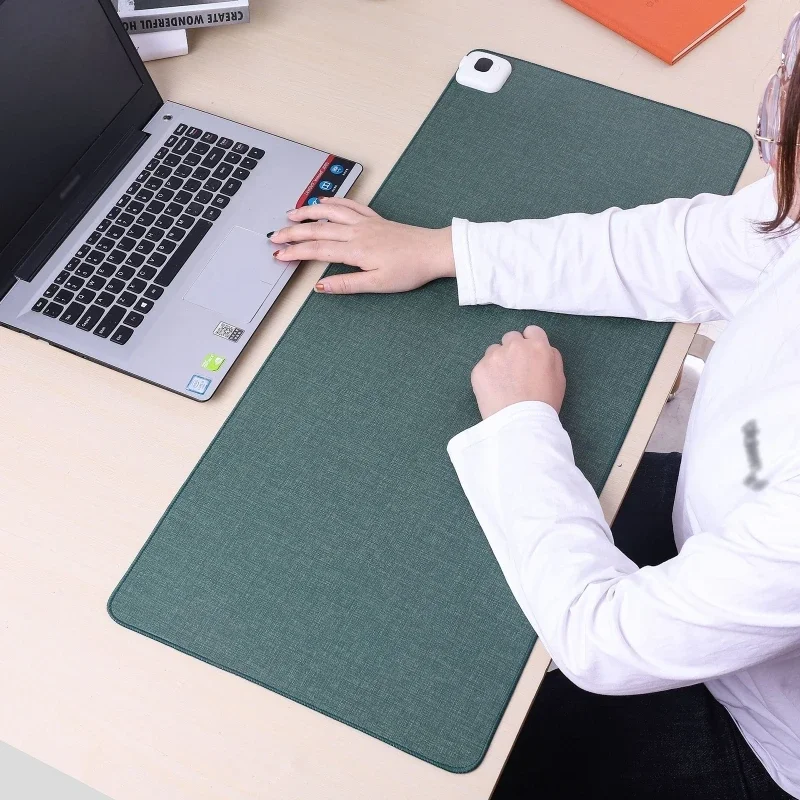 Tapis de souris chauffant électrique, table en polymères, affichage de la température, garde les mains au chaud, bureau, ordinateur, clavier, hiver