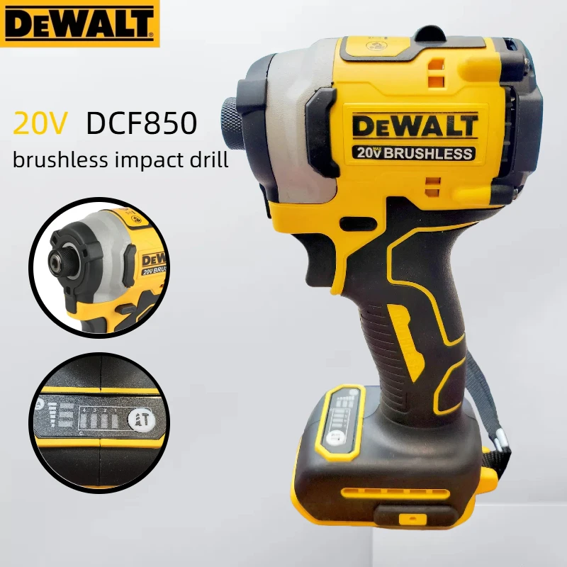 DEWALT DCD old850 20V Rechargeable Cordless Impact Screwdriver: High-Performance Multifunctional Tool (No Battery)