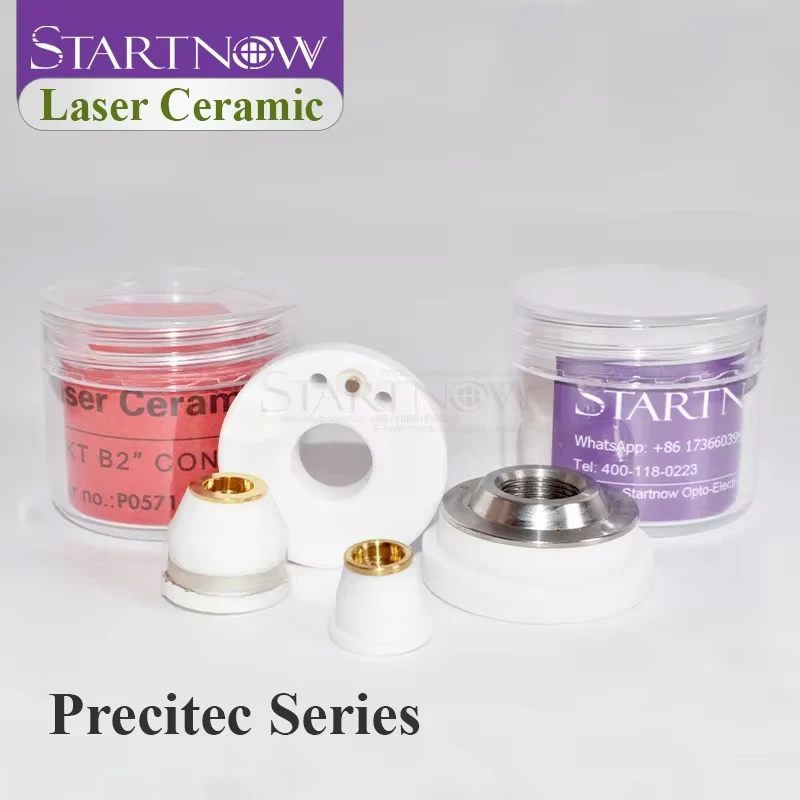 Anel cerâmico laser startnow para precitec 2.0 kt xb P0595-94097/m5/6 raytools 3d wsx 15.6/19.5mm peças de suporte de bico de cabeça de laser