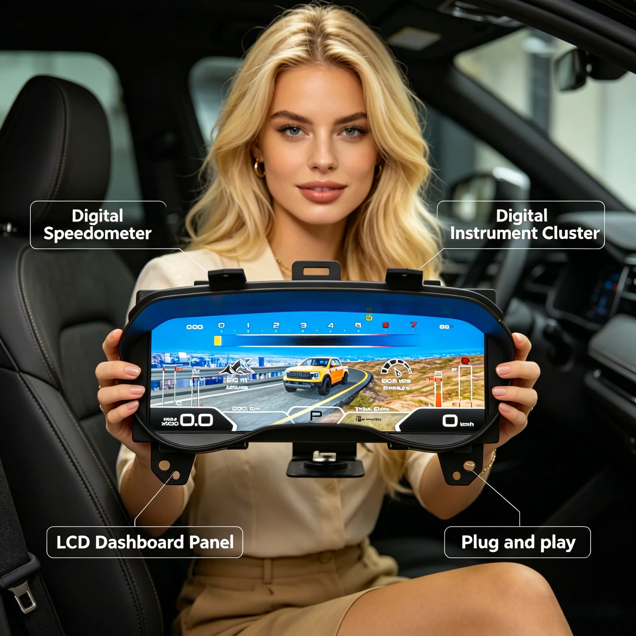 

Цифровая приборная панель LCD для автомобилей Ranger T7 T8 Everest 2016-2020, LCD-дисплей, спидометр, приборный щиток, панель приборов.