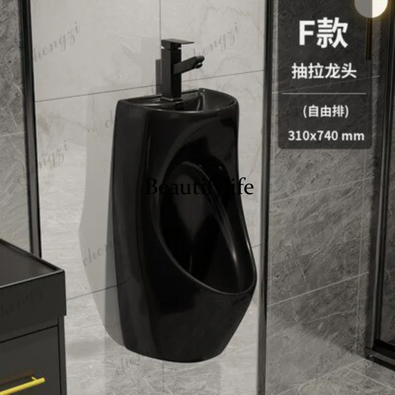 High temperature fired black with wash basin, water-saving urinal, men's urinal, ceramic urinal