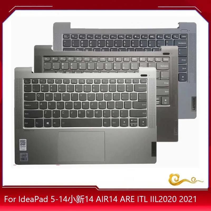 YUEBEISHENG       95%New/org For Lenovo IdeaPad 5-14 AIR14 ARE ITL IIL2020 2021 Palmrest US keyboard Upper Cover Touchpad