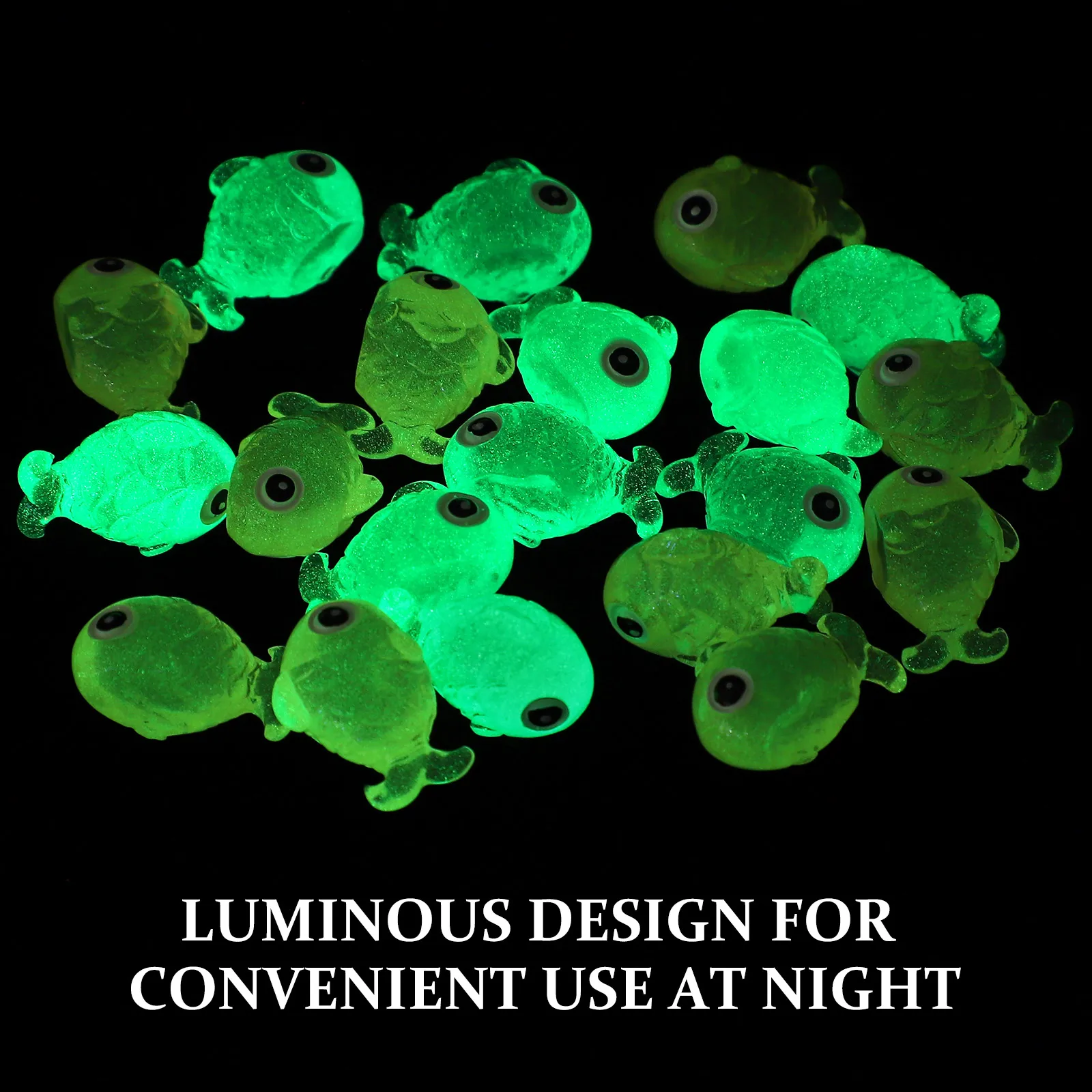 

20 Pcs Statue Tiny Resin Mini Resin Figurines Blue ange Decor Artificial Small Fish Craft Fake Fish for DIY Craft