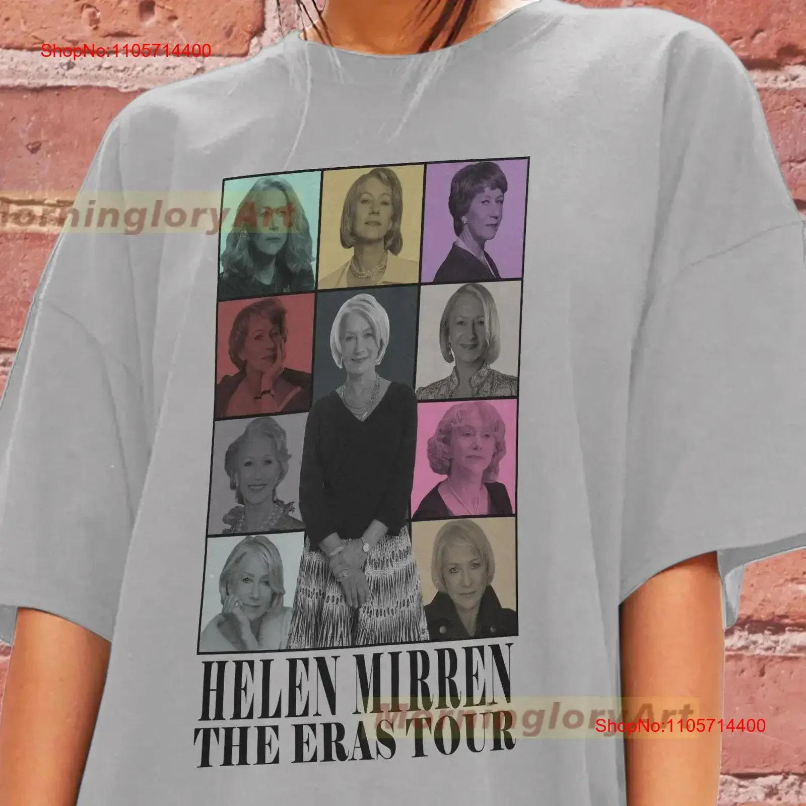 Helen Mirren Tour T Shirt SweaT Sweater Cotton Clothing vintage Washed Stretched Comfortable Slightly designer clothes fashion