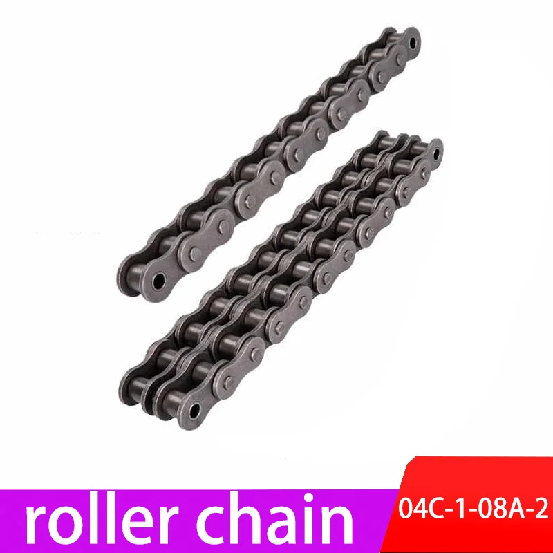 

1Pcs 0.5/1/1.5/5/10Meters 04C Roller Chain Pitch 6.35mm Carbon Steel Drive Chain Joints Industrial Transmission Single Row Chain