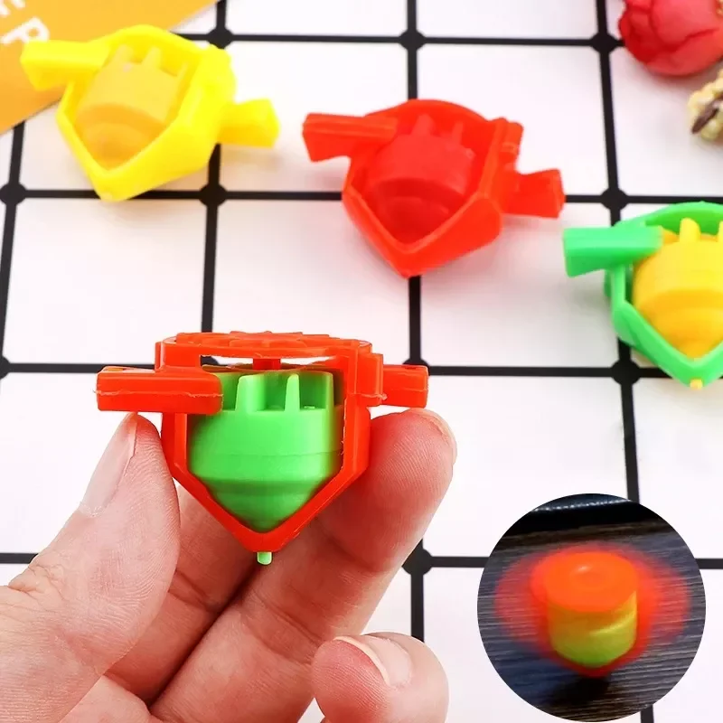 1 Buah Mainan Atas Peluit Berputar Tekanan Rotasi Bertiup Gyro Sederhana Dewasa Penghilang Stres Desktop Spinner Anak Baru Mainan Puzzle