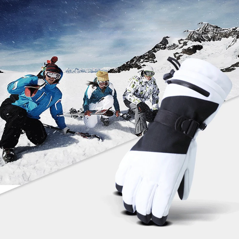 Gants de ski imperméables et coupe-vent pour hommes et femmes, gants de neige, gants à écran tactile pour le subventionnement, le snowboard, la