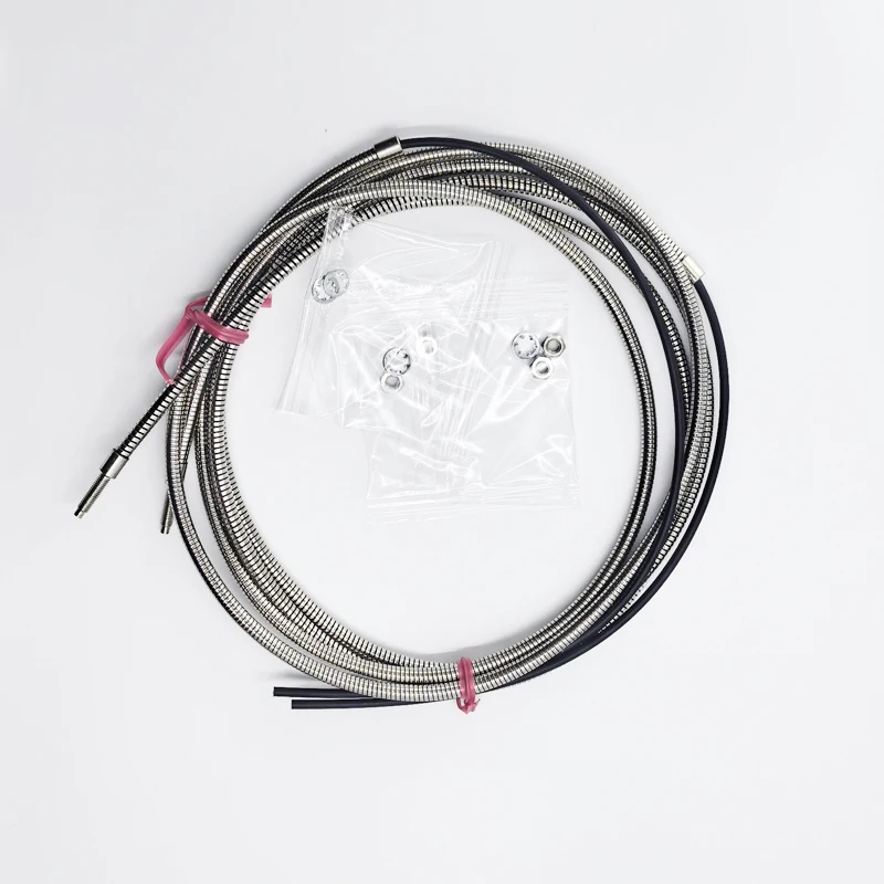 M3 M4 M6 Diffuse Through Beam Optic Fiber Sensor With Metallic Protective Pipe, Firm Structure Fiber Optic Sensor