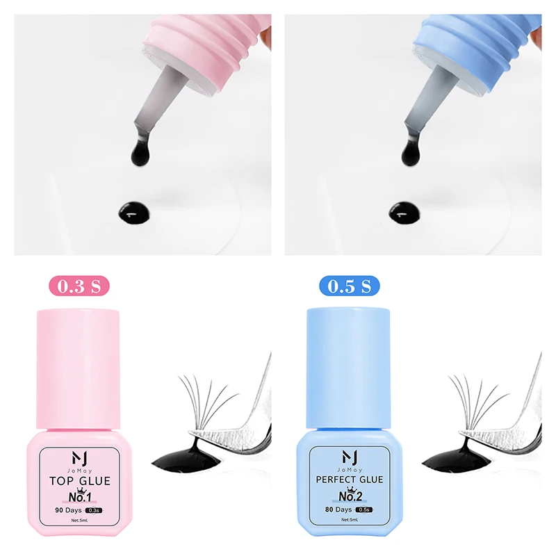 JOMAY 0.3S Glue for eyelashes extra strong glue 70-90days black eyelash glue lash extension supplies adhesive for eyelash