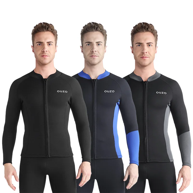 

1.5mmDiving Suit Split Surfing Suit Men's Long-Sleeved Shirt Thermal Swimsuit Violently Sweat Suit Yoga Suit Diving Mother Suit