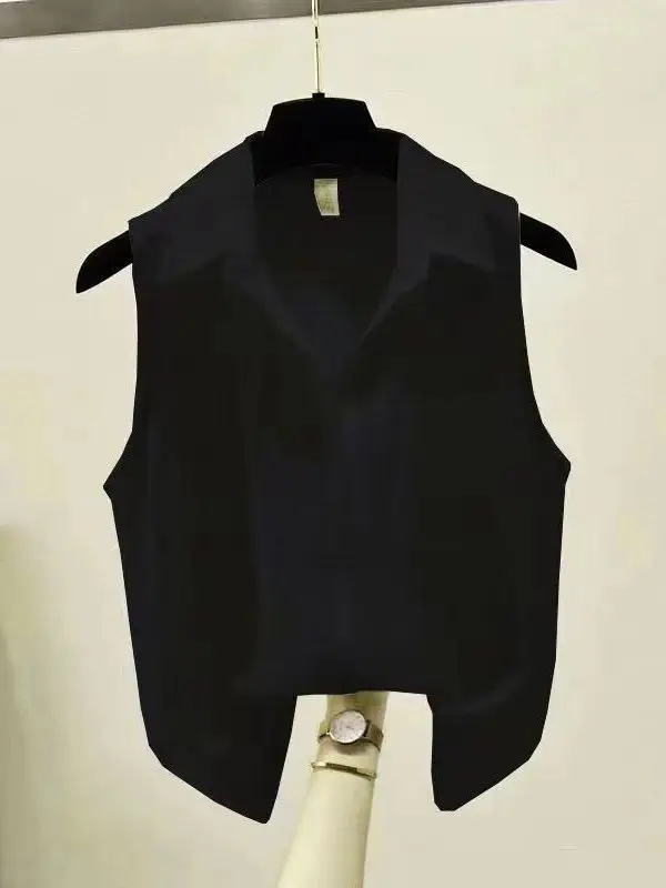 

Новый летний женский повседневный свободный топ из шифона на тонких бретельках, универсальный, свободного кроя, в стиле кэжуал