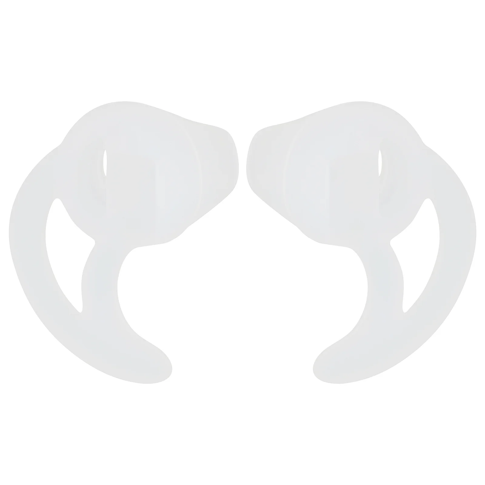 

1Pair Silicone Ear Mold Fin Earbud Tips Replacement Stretchable Durable Fit for Two Acoustic Tube Silicone Ear Insert