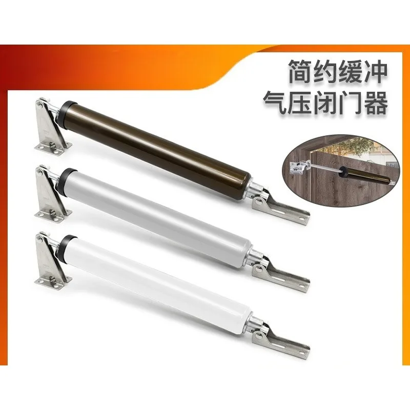 Pneumatic Silent Automatic Door Closer Buffer Rebound For American Household Wooden Door Fitting