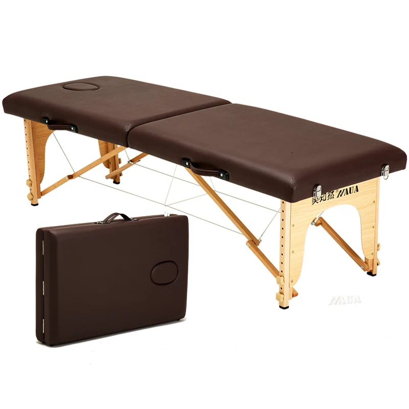 Portable Tattoo Massage Table Spa Face Speciality Wooden Massage Bed Bathroom Comfort Mesa De Masaje Beauty Furniture RR50MB