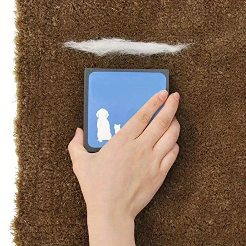 2 pieces of electrostatic animal brush sponge pet hair remover cleaner, household car seat mattress cleaning tool