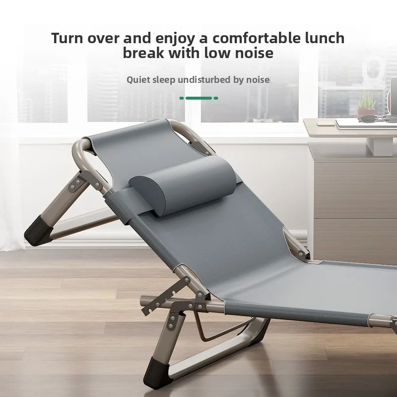 Foldable Bed Integrated Office Lounge Chair Nap Bed Home Compact Living Home Portable Multipurpose Camp Bed Folding Bed Modern
