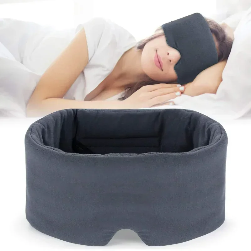 Travel Eyepatch Sleeping Eye Mask Cotton Silk Sleep Mask Blindfold Eye Cover Eye Patch Women Men Soft Portable Blindfold