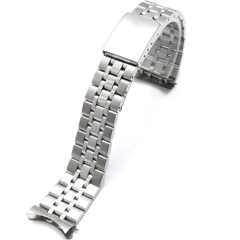 13 mm 17mm 19mm Stainless Steel Bracelet Vintage Jubilee Curved End Replacement Strap Fits Tudor TUDO Series Watches