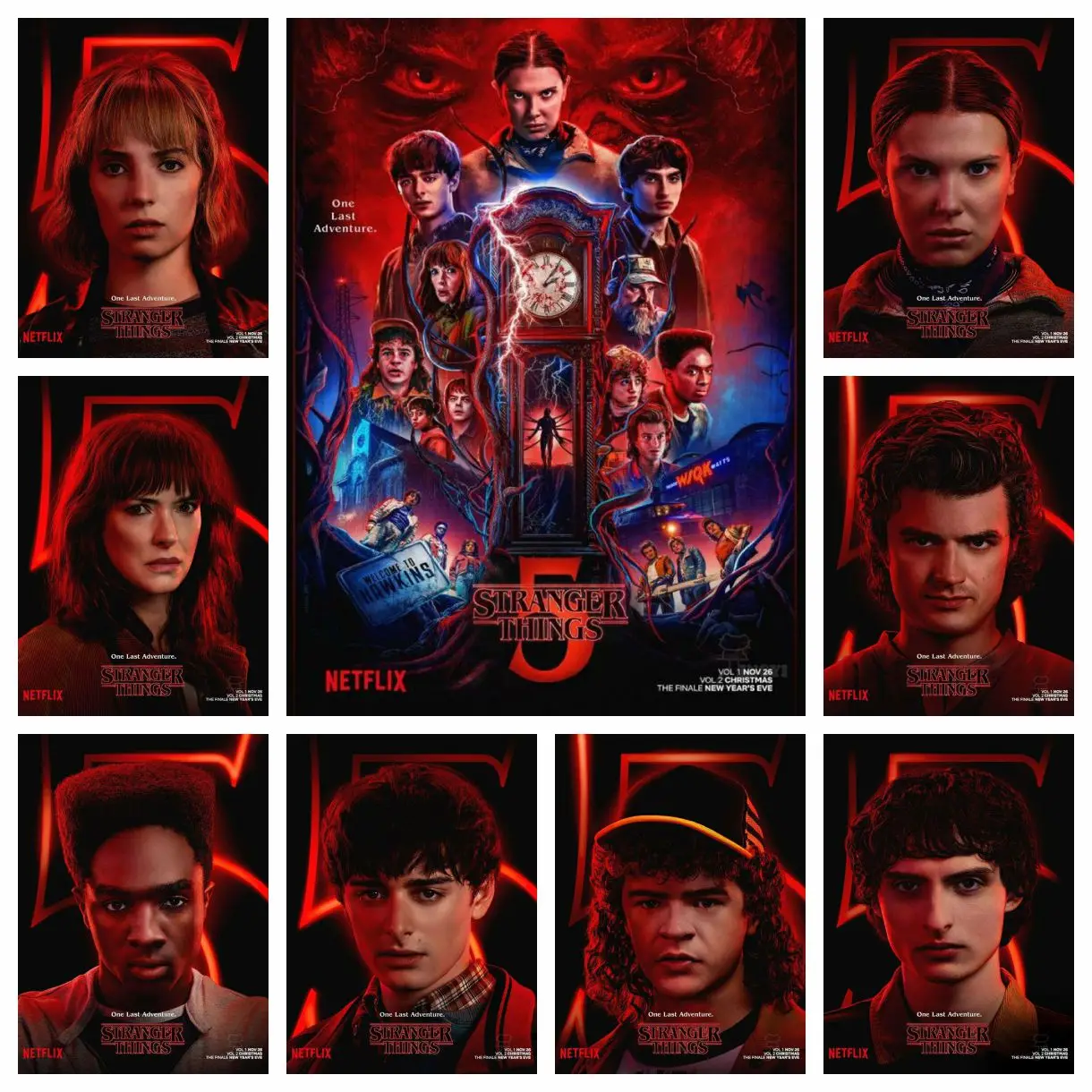 2025 جديد الماس اللوحة الراين الرعب التلفزيون غريب الأشياء سلسلة عبر غرزة التطريز صورة فسيفساء ديكور المنزل #1