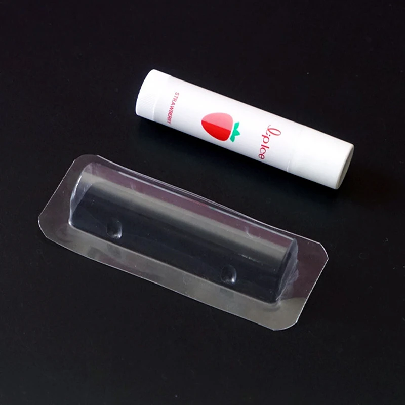 Tempat kartu uang 25/50 buah dengan stiker plastik Dome Lip Balm tahan air dompet uang bening DIY hadiah untuk wisuda Natal