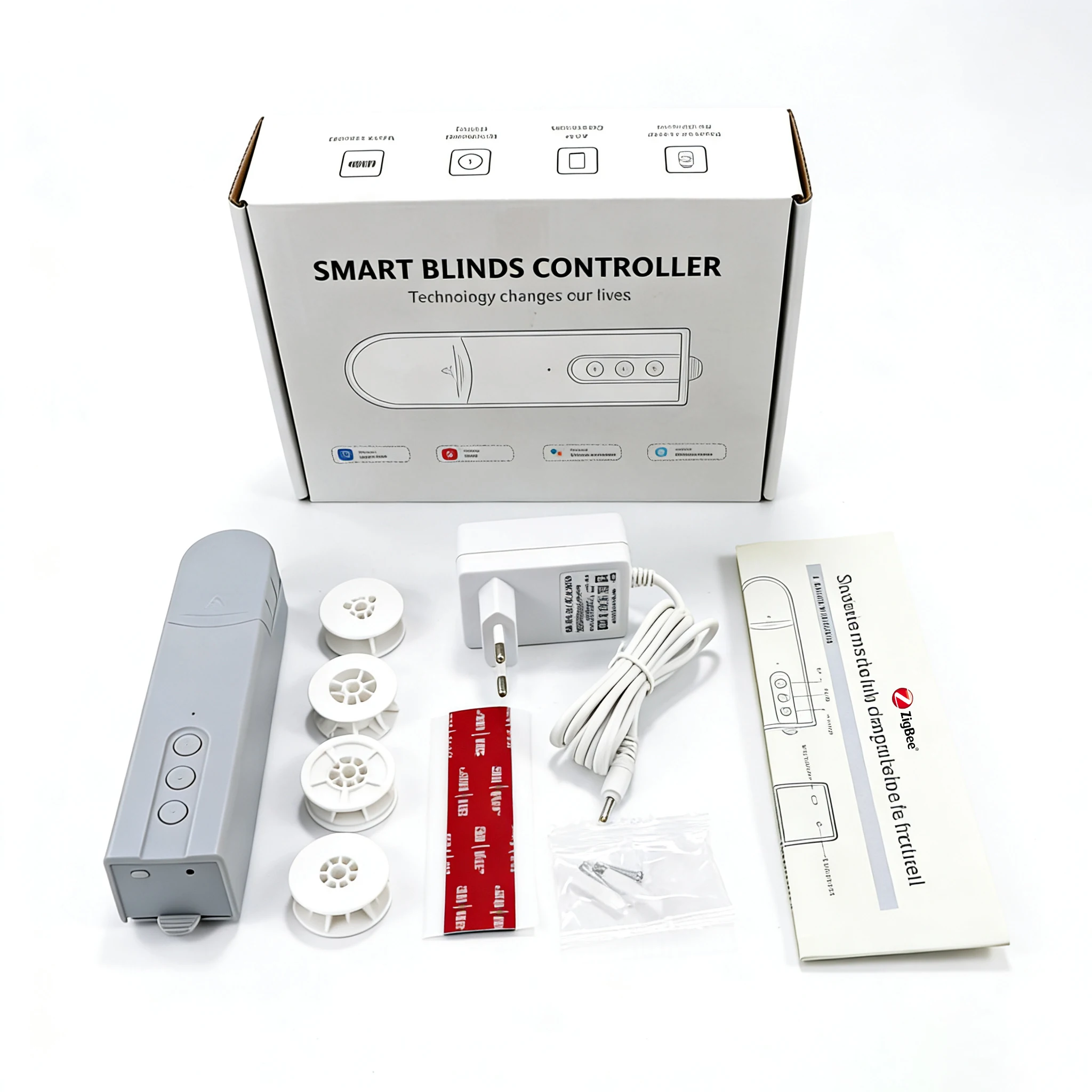 Tuya Zigbee Smart Blind Motor Wifi Automatische Elektrische Rolgordijn Motor met App-besturing en Alexa & Google Assistent