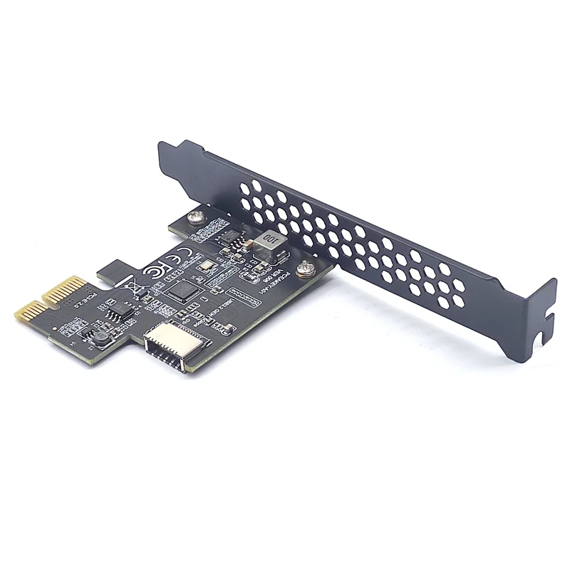 ใหม่เพิ่มการ์ด PCI Express 2.0 X1 USB 3.2 Gen1 TYPE-E การ์ด PCIe ด้านหน้า Type-C Adapter Riser USB3.1 Gen1 A-KEY 5Gb การ์ด