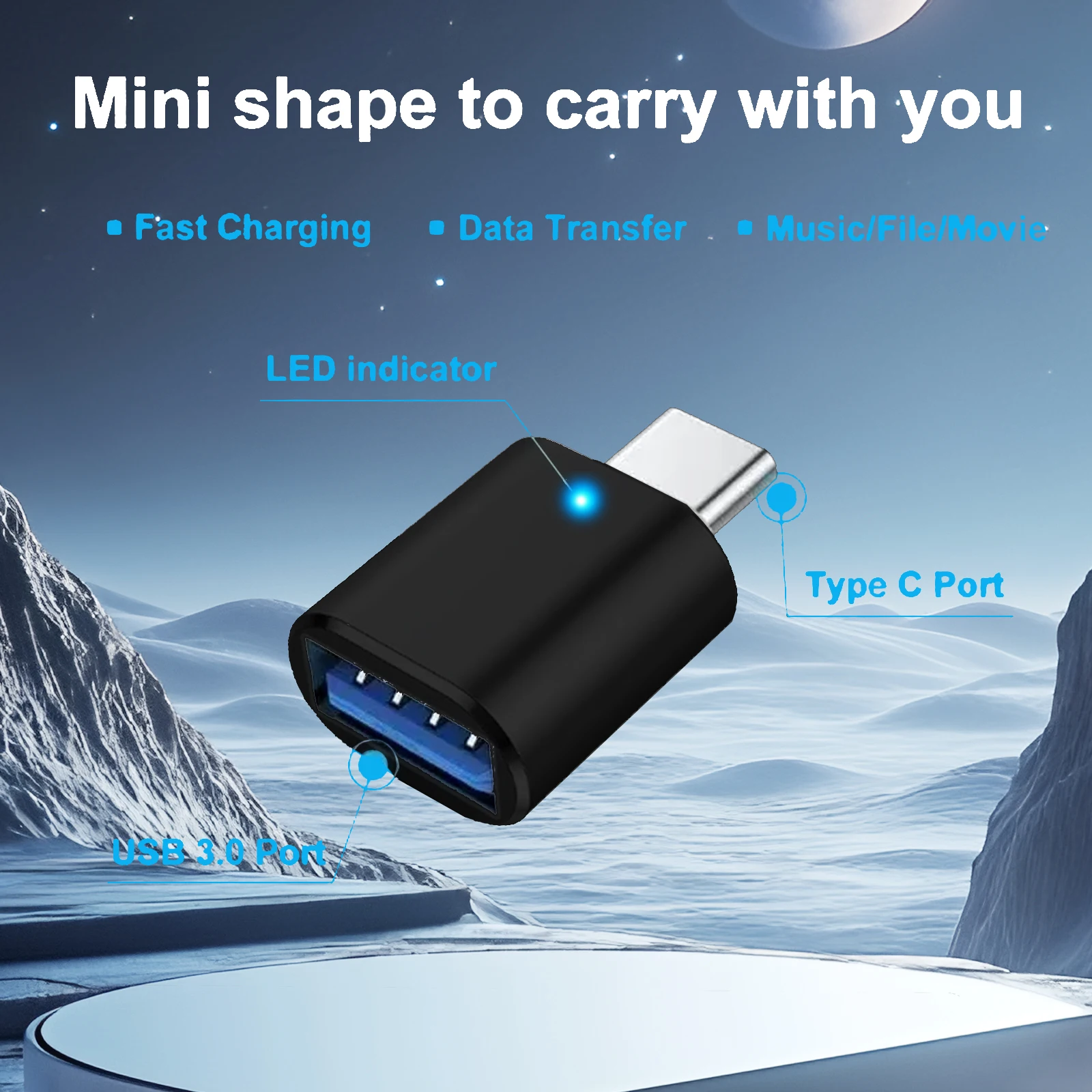 5 adaptadores USB-C: USB 3.0 OTG, micro USB a USB-C, para teléfonos inteligentes, ordenadores portátiles, PC y más