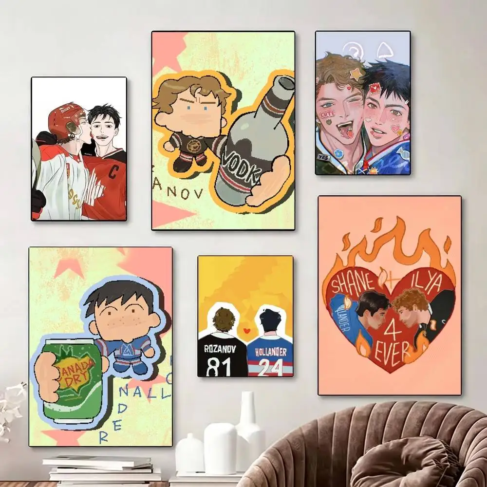 

Popular TV H-Heated R-Rivalr Poster Perfect Space Sticker Self Adhesive for Office Home Theater Wall Art Decor Fancy Gift