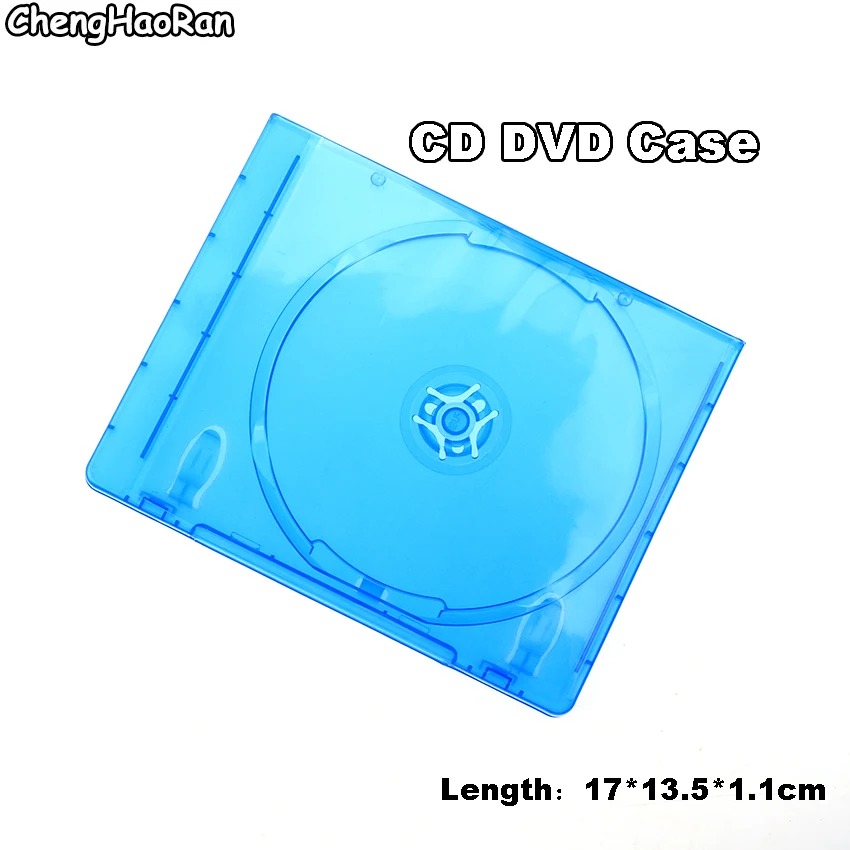 ChengHaoRan-estuche portátil ultrafino estándar para DVD, paquete de CD transparente, organizador de almacenamiento de CD, caja de álbum, 1 unidad
