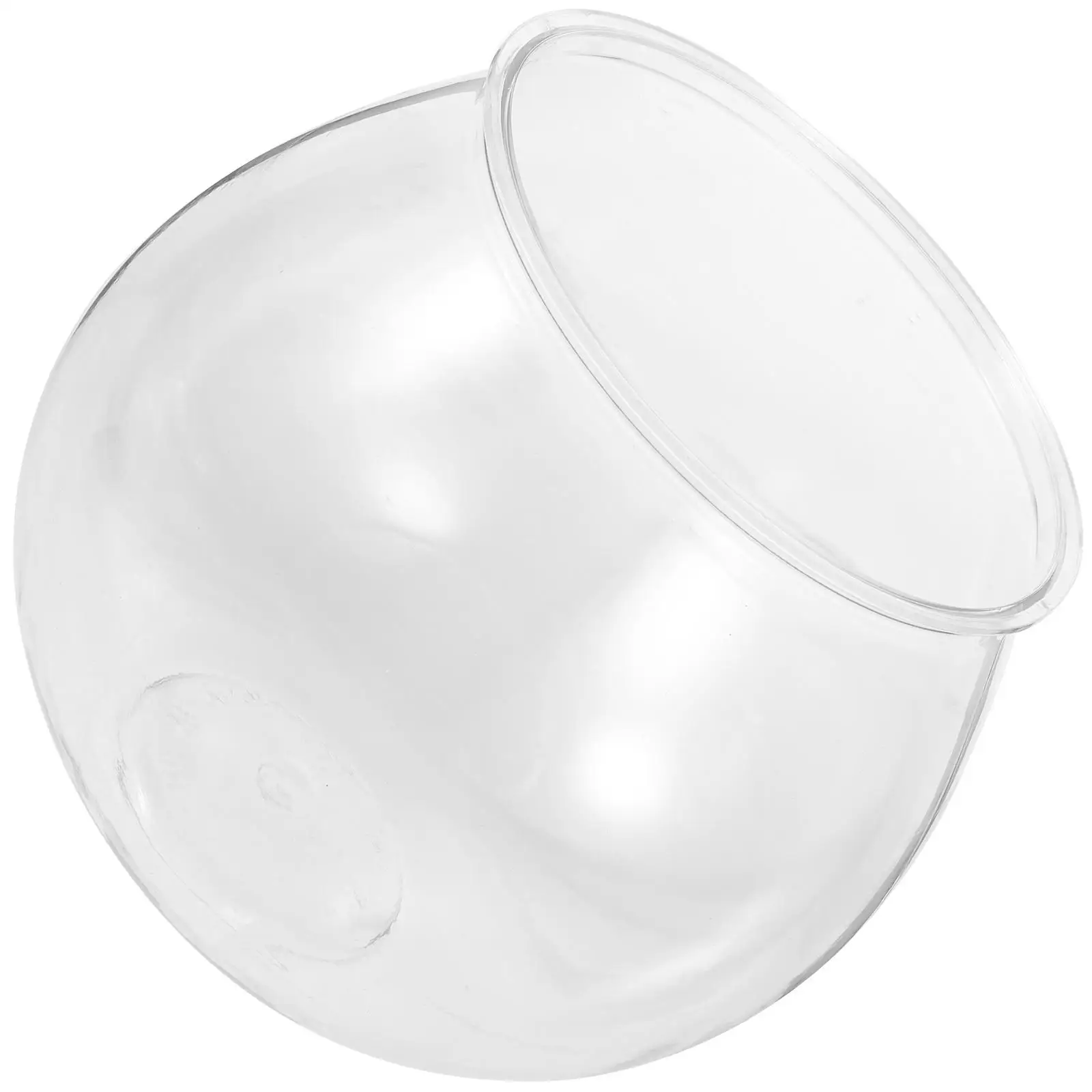 

Portable Mini Plastic Fish Tank Clear Round Aquarium Vase Home Office Garden Party Fish Breeding Box Pet Products