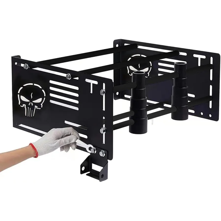 

Съемная настенная полка для хранения аксессуаров Depot для Harley: совместима с монтажными стеллажами TourPak Багажники Sissy Bars Ride