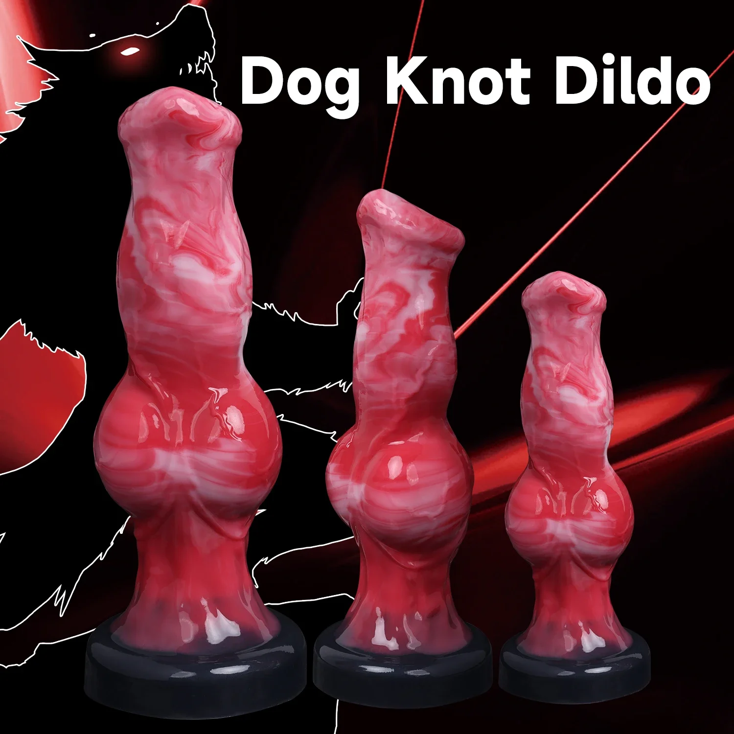 Monster Dildo Dog Dick Knot Anal Plug Animal Penis Masturbator Sex Toy For Men Butt Prostate G-spot Massager Anal Penetration 18 - Image 4