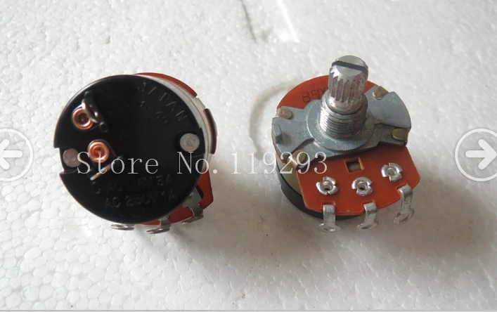 [BELLA]Japan's S-40 B500K Potentiometer with switch dimmer switch speed 125VAC3A--10PCS/LOT