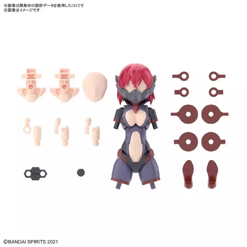 

Bandai Original 30MS OPTION PARTS SET 6 CHASER COSTUME COLOR A Assembly Model kit Action Figure Toys For Kids Collectible Gift