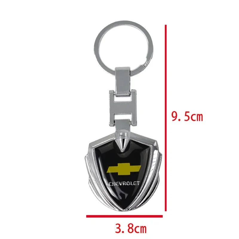 Metal Car Keyring Holder for Chevrolet Cruze Equinox Impala Sonic Malibu Tahoe Traverse Lacetti Captiva Keychain Accessories