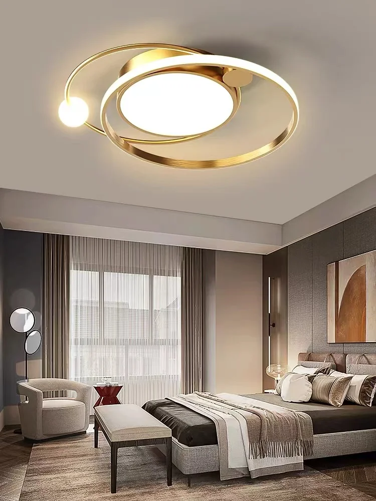 Plafonnier LED au Design Nordique Moderne et Simple, Luminaire Décoratif d'Nik, Idéal pour une Chambre à Coucher, Nouveauté 2024