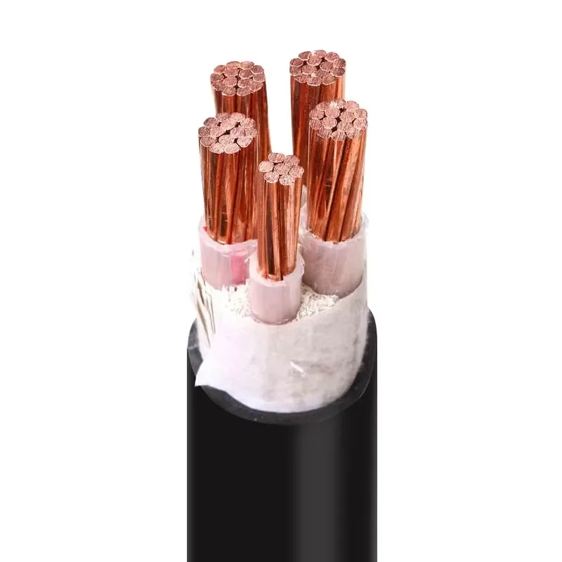 【From China】Copper Electrical Power Cable 0.6/1KV YJV 3 Phase Copper Core 16mm 25mm 35mm 50mm Black PVC Sheathed Cables Wires