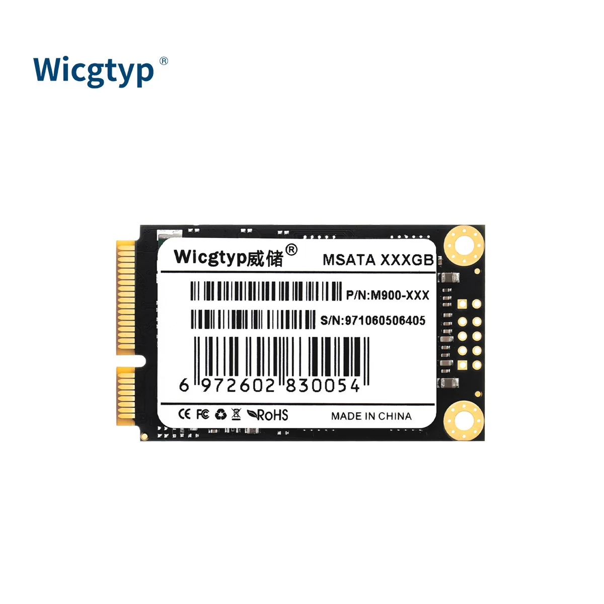 Wicgtpy mSATA SSD 128gb 256gb 512GB mSATA SSD 1TB 2TB HDD For Desktop 3x5cm Internal Solid State Hard Drive for Hp Laptop