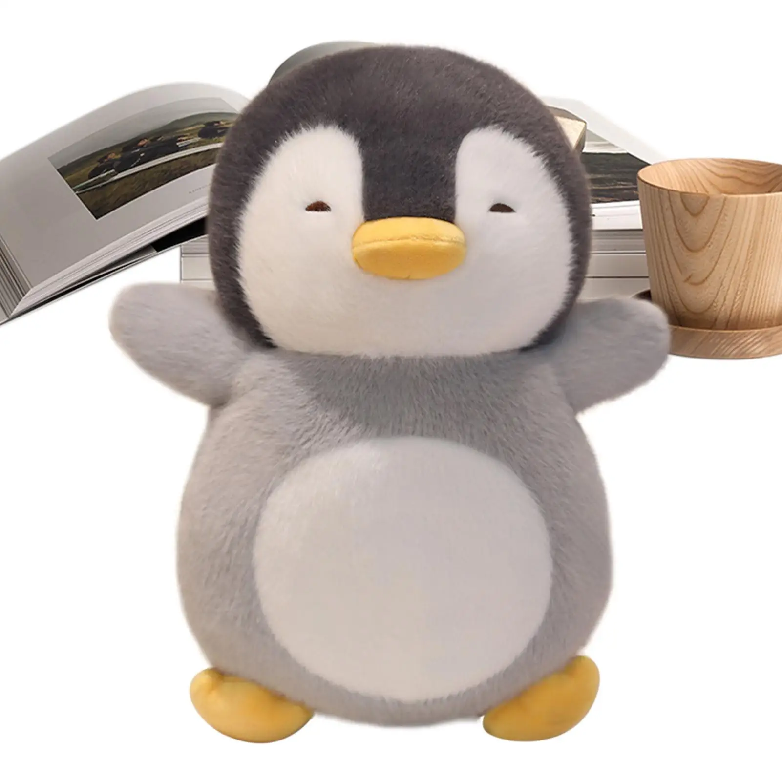 

Penguin Toy Breathing Soft Animal Toy Baby Sleep Companion Soothing Doll For Nursery Bedtime Relaxation Birthday Daily Use
