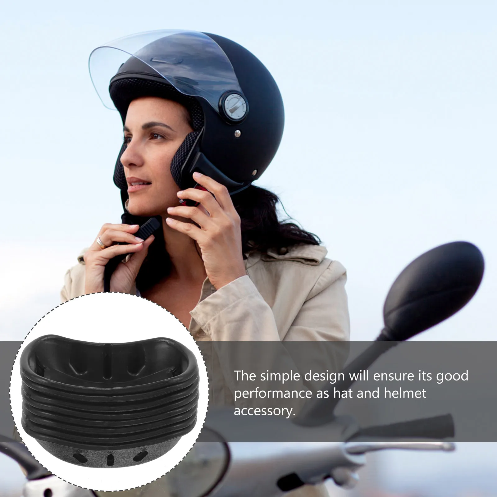 

8pcs Chin Pad Protective Plastic Buckle Accessories Adjustable Football Chain Pad Replacement for Motorbike Gear