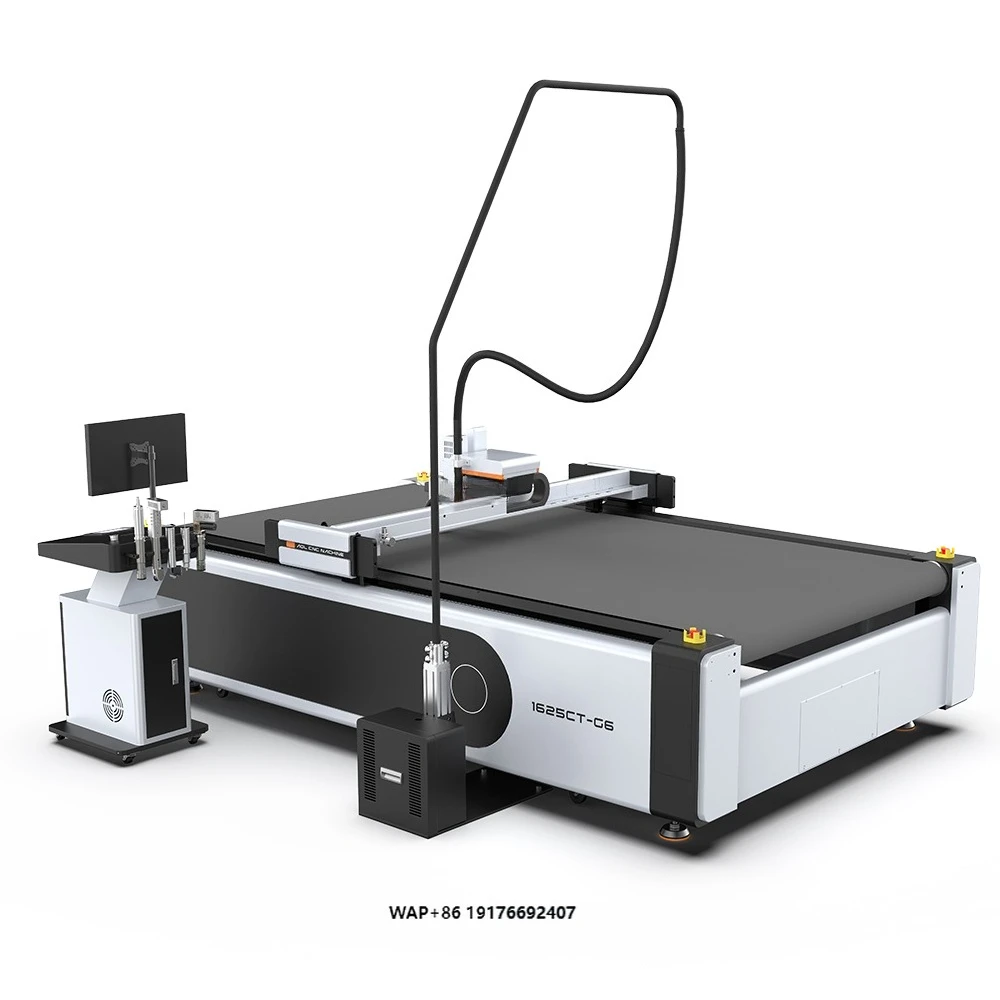 AOL 1625 Model Industrial Automatic Feeding Table Circular Knife Cnc Pvc Synthetic Prepreg Cutting Machines for Fabric
