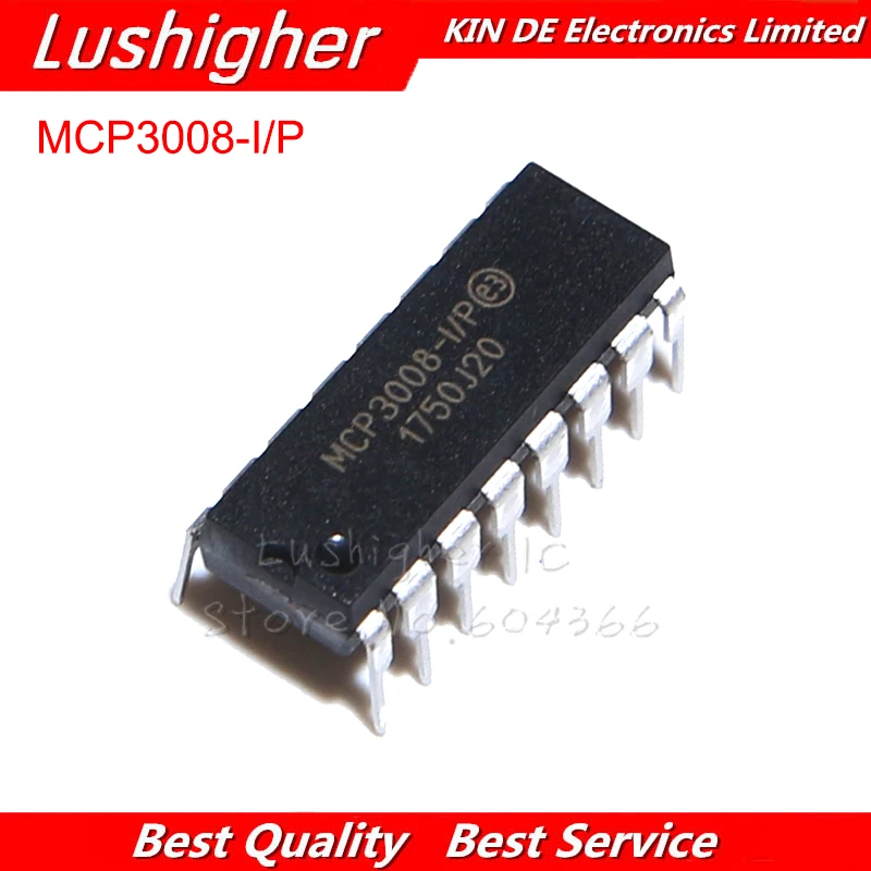 

10PCS MCP3008 DIP16 MCP3008-I/P DIP-16 DIP