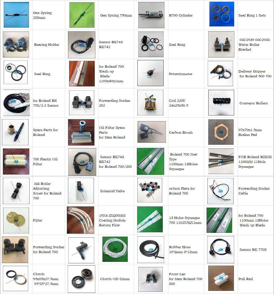 رائجة البيع 1 مجموعة مخلب لرولاند 200 600 ملحقات آلة الطباعة المياه الأسطوانة مخلب المحسس مخلب تحمل جودة عالية