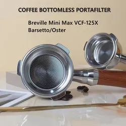 58mm 3 Ears Coffee Bottomless Portafilter Filter Holder For GeviE020DE Barsetto/Oster Xpert brew/Breville Mini Max Machine