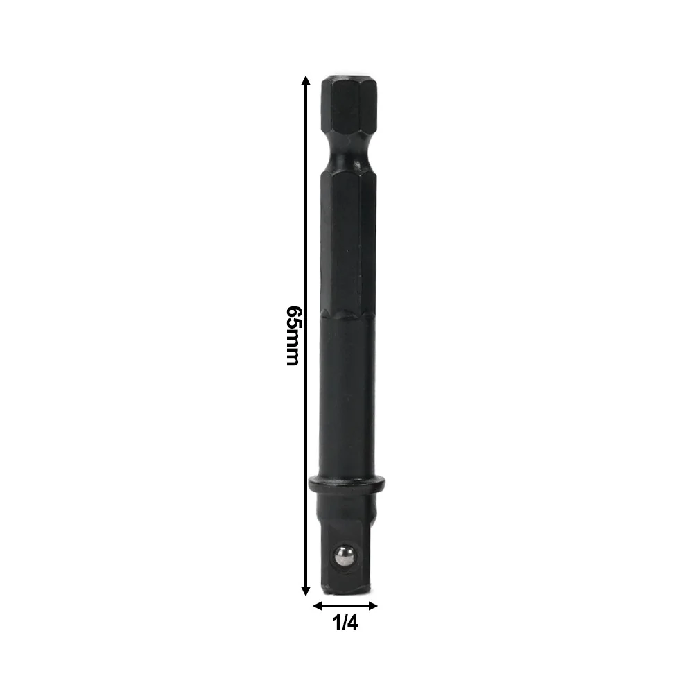 1/4pcs ซ็อกเก็ตอะแดปเตอร์เปลี่ยนอุปกรณ์เสริมเจาะไฟฟ้าเจาะปืนพกเจาะ 25 มม.30 มม.50 มม.65 มม.Chrome Vanadium STEEL