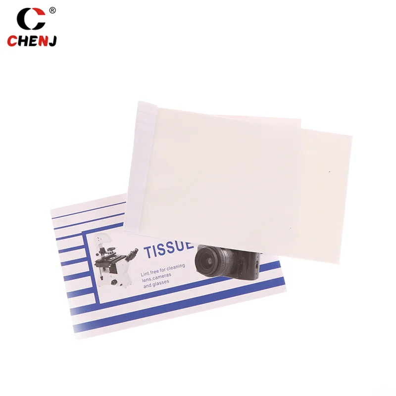 Microscópio Camera Lens Cleaning Paper, Óculos Kit, Cleaner Tecido Poeira-Free Wipes, 125Pcs