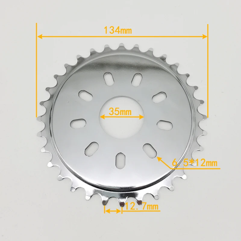 Bicycle spoke sprocket Bicycle rear wheel 32T sprocket left drive motor kit 16T flywheel with adapter motor MY1016Z MY1018