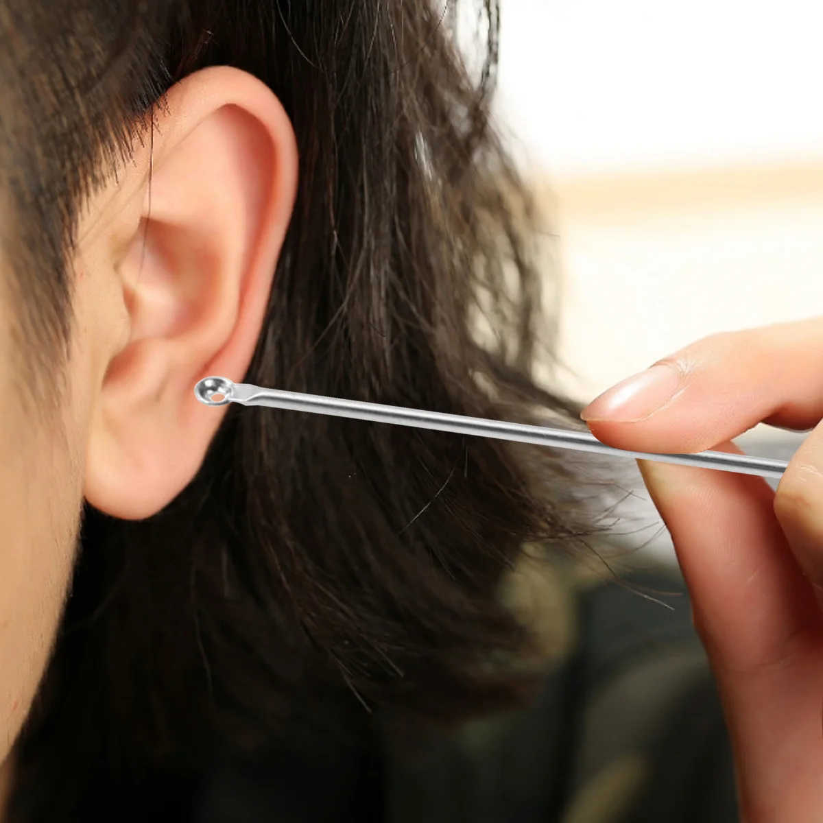 

3pcs Stainless Steel Ear Wax Remover Tool Set Screw Type For Safe Earwax Removal Cleaning Portable Durable Skid Resistance